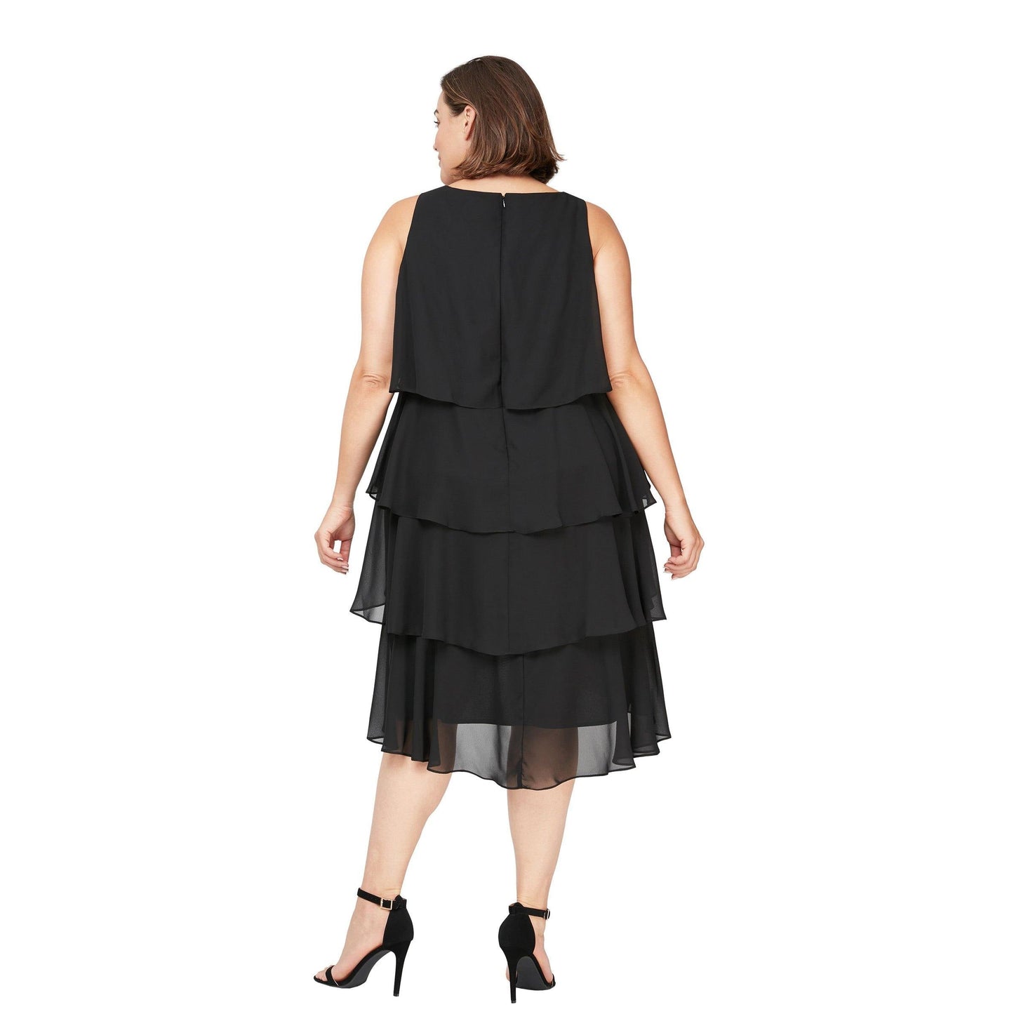 SL Fashions Plus Size Short Dress 615302 - The Dress Outlet