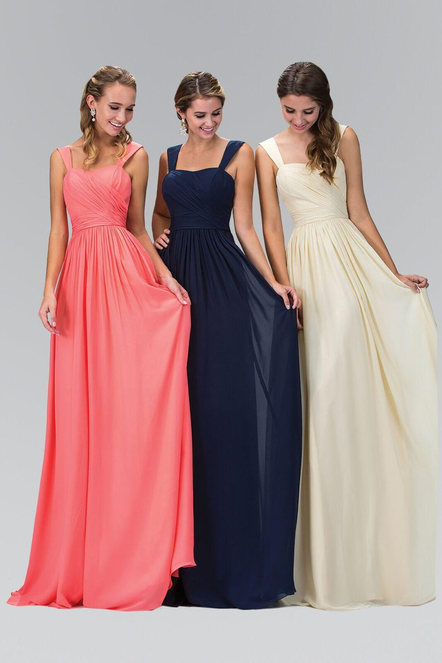 Sleeveless Chiffon Long Formal Dress - The Dress Outlet Elizabeth K