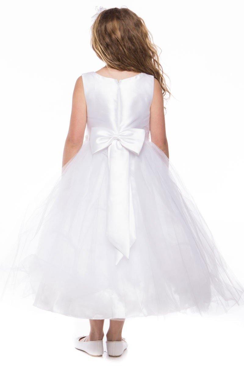 Sleeveless Flower Girl Dress Formal - The Dress Outlet Petite Adele