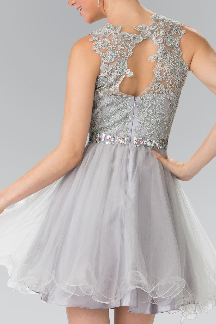 Sleeveless Prom Short Dress Homecoming - The Dress Outlet Elizabeth K