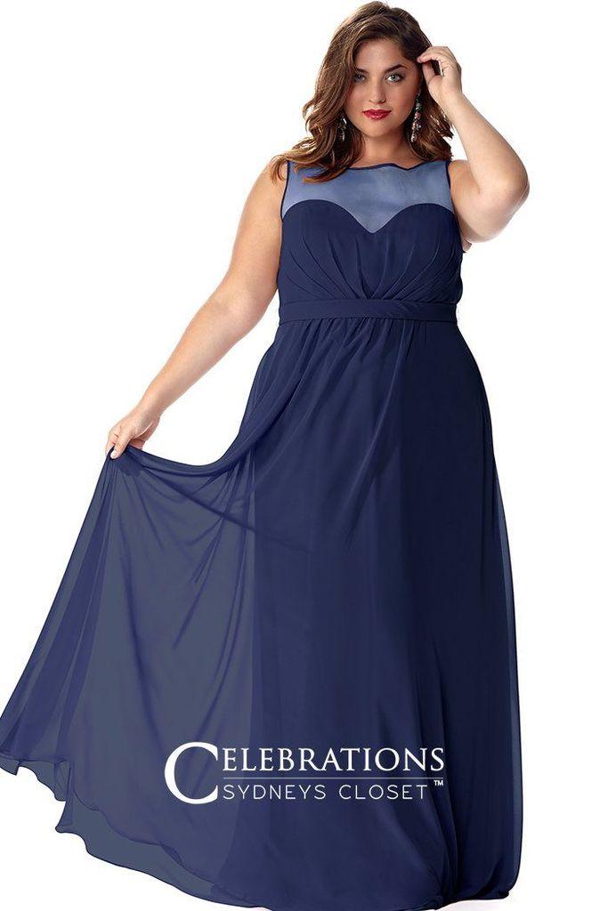 Sydneys Closet Long Plus Size Prom Dress - The Dress Outlet Sydneys Closet
