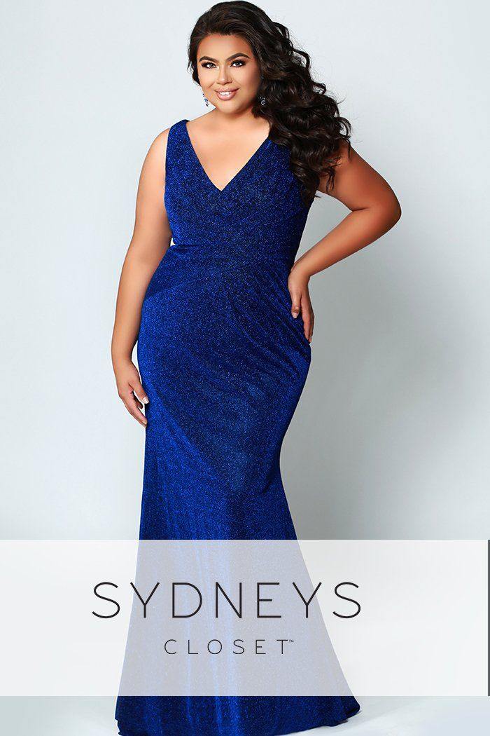 Sydneys Closet Plus Size Long Prom Dress - The Dress Outlet