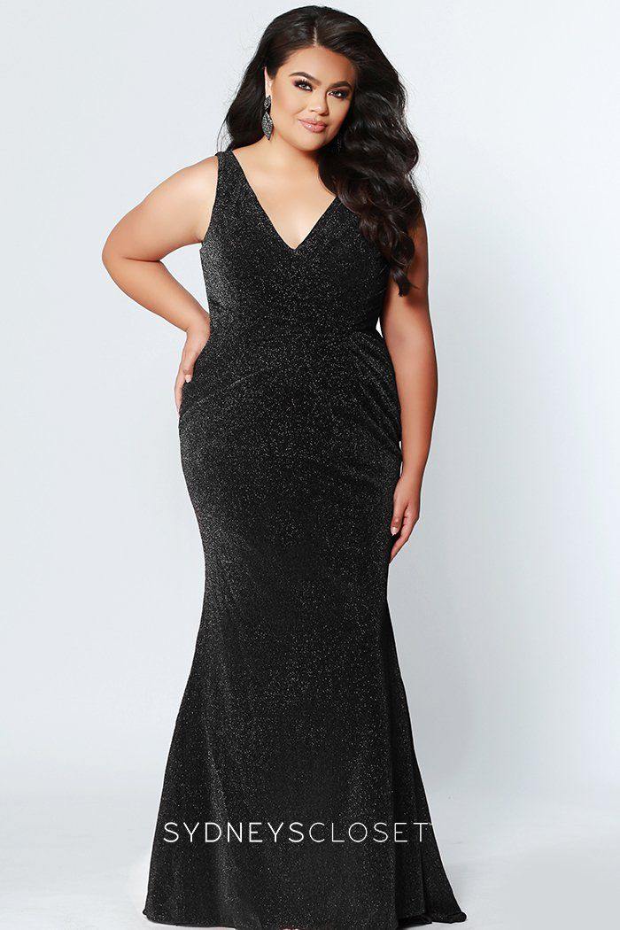 Sydneys Closet Plus Size Long Prom Dress - The Dress Outlet