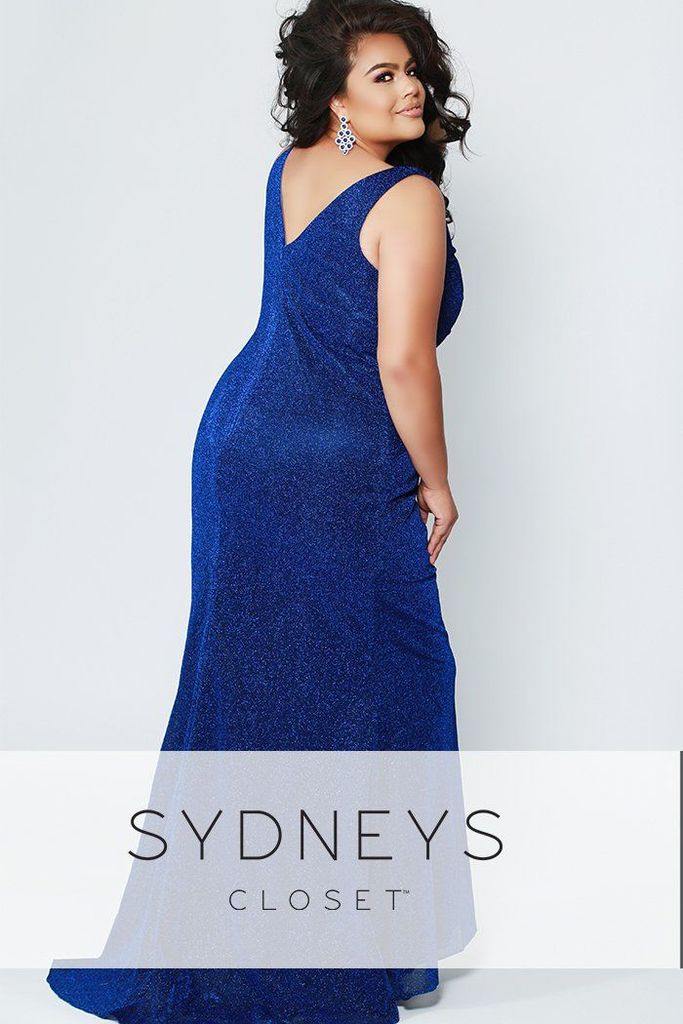 Sydneys Closet Plus Size Long Prom Dress - The Dress Outlet