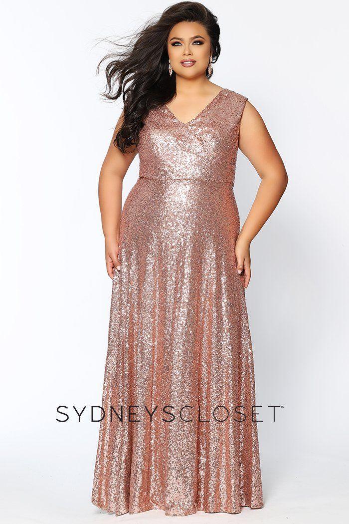 Sydneys Closet Prom Plus Sizes Sleeveless Long Gown - The Dress Outlet