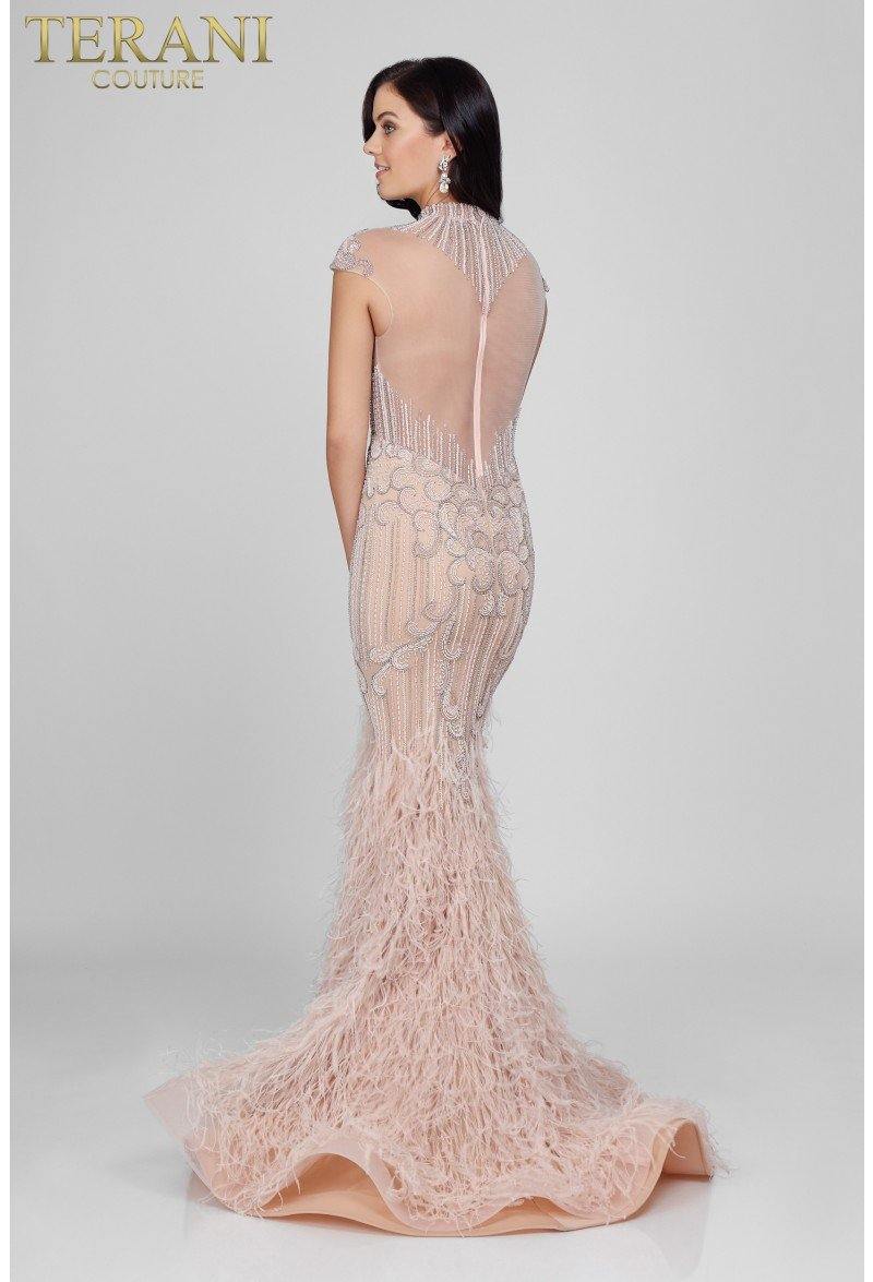 Terani Couture Fitted Long Prom Dress 1721GL4446 - The Dress Outlet