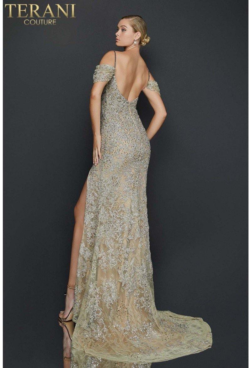 Terani Couture Fitted Long Prom Dress 2011GL2213 - The Dress Outlet