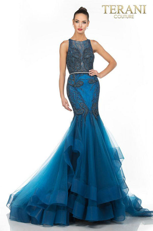 Terani Couture Long Formal Prom Dress 1822GL7515 - The Dress Outlet