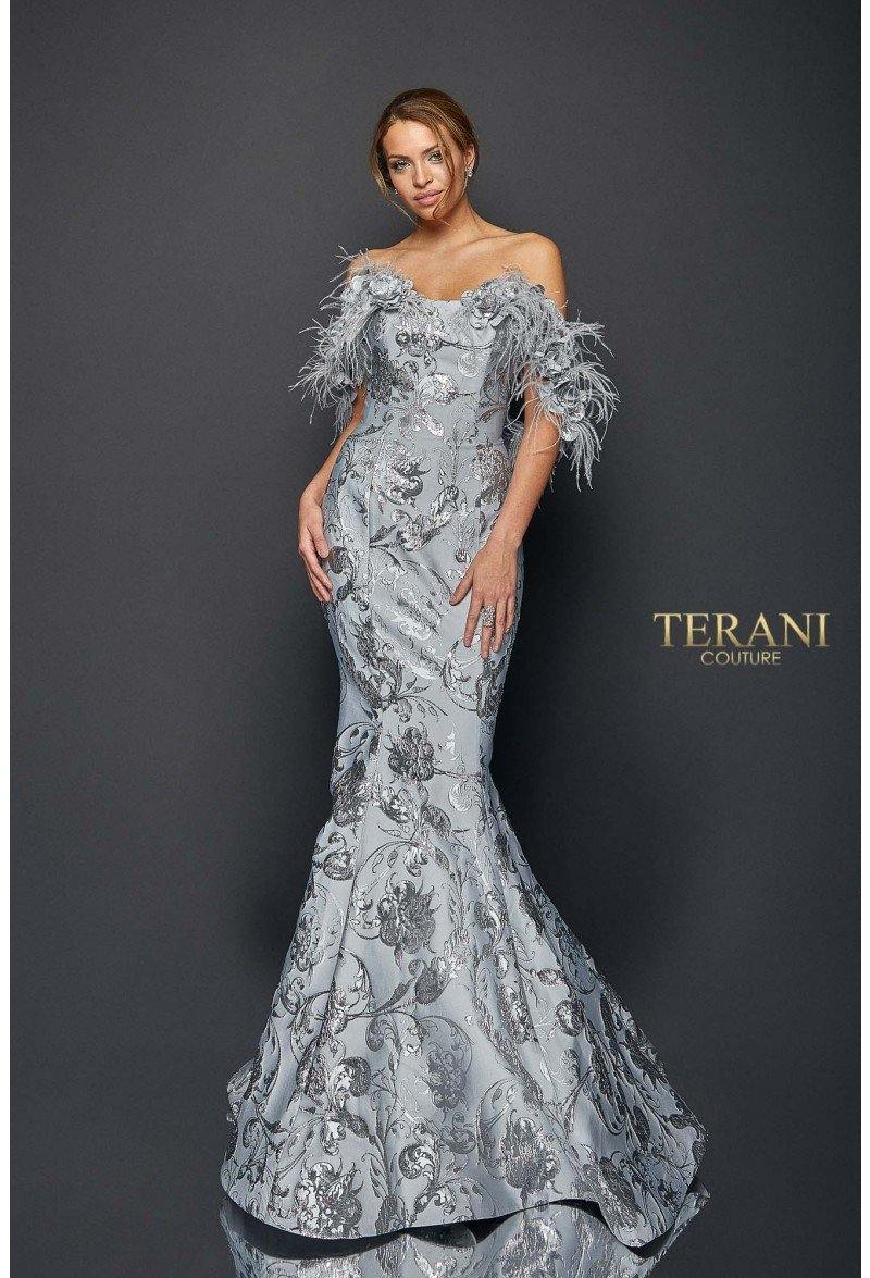 Terani Couture Long Fitted Prom Dress 1921E0136 - The Dress Outlet