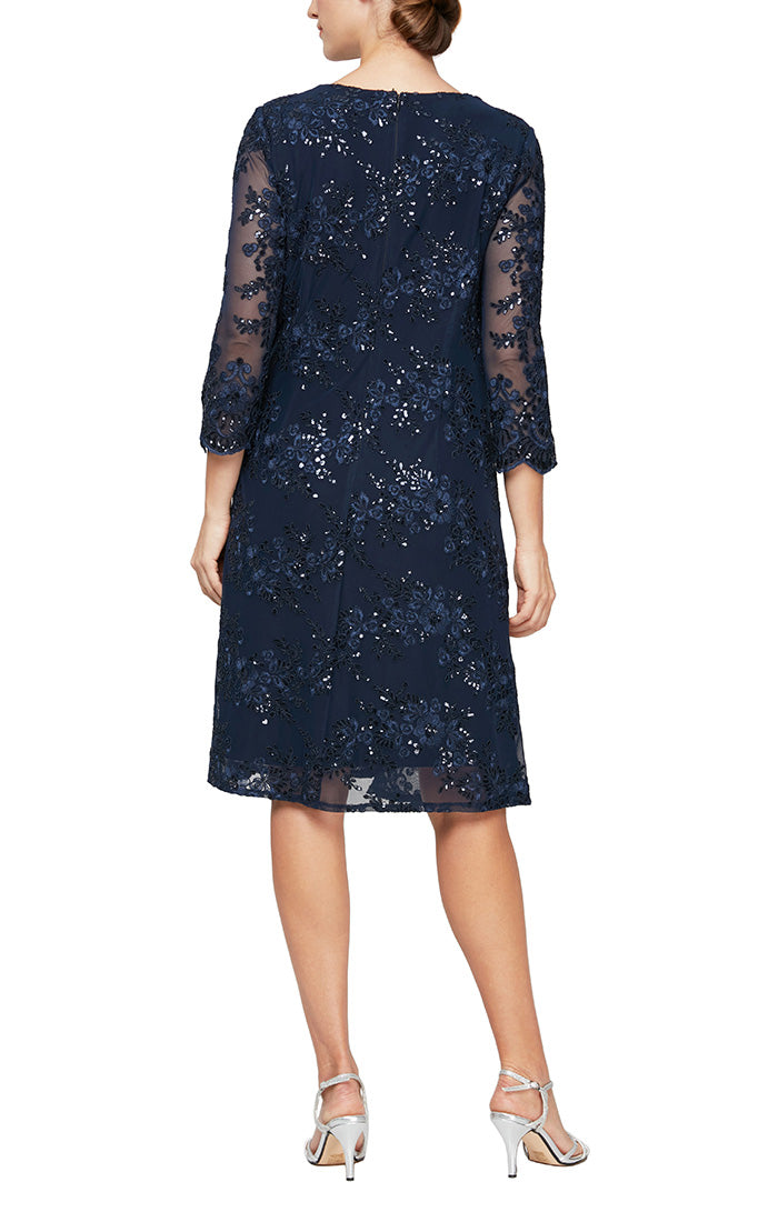 فستان قصير لأم العروس من Alex Evenings AE811712226 للبيع