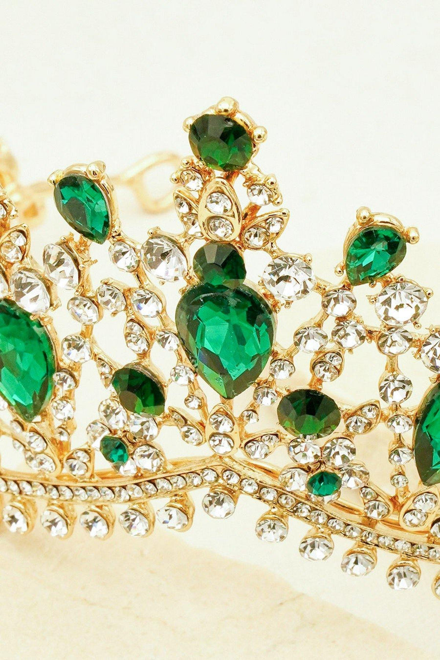 Wedding Crystal Rhinestones Tiara Crown - The Dress Outlet