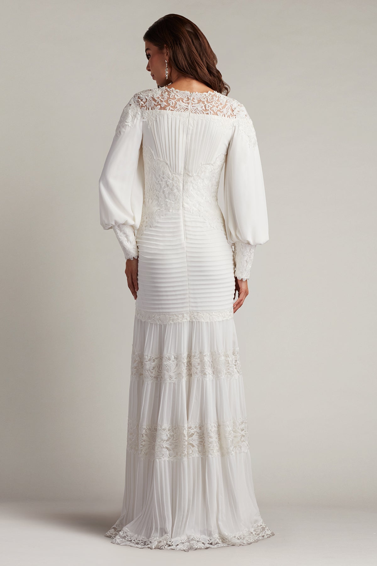 Wedding Dresses Long Pleated Wedding Simple Dress Ivory