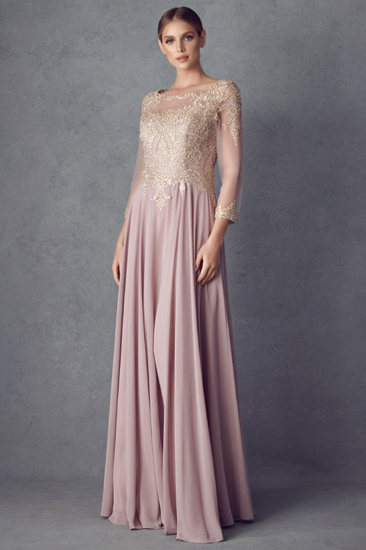 Mother of the Bride Dresses Long Formal Mother of the Bride Lace Dress Mauve