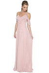 Prom Dresses A Line Long Formal Prom Dress Dusty Rose