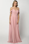 Prom Dresses Long Formal Prom A Line Dress Dusty Rose