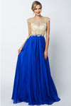 Formal Dresses Formal Long Slit Evening Dress Royal Blue