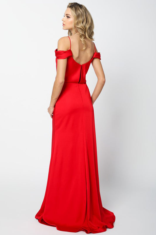 Prom Dresses Fitted Long Formal Evening Prom Dress Red