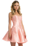 Cocktail Dresses A Line Short Homecoming Cocktail Dress Peach