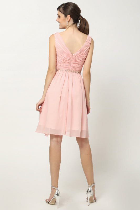 Cocktail Dresses Homecoming A Line Short Cocktail Dress Blush