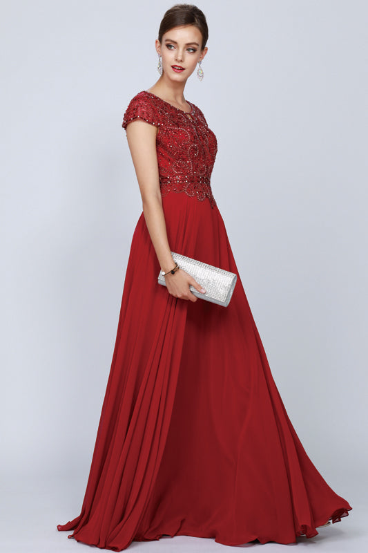 Formal Dresses Long Formal Evening A Line Dress Burgundy