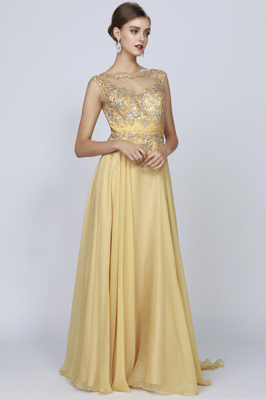 Formal Dresses Long Formal Evening Dress Gold