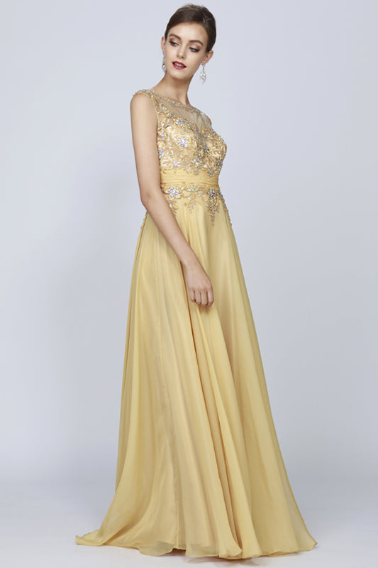 Formal Dresses Long Formal Evening Dress Gold