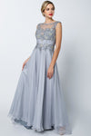 Formal Dresses Long Formal Evening Dress Silver