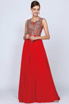 Formal Dresses Long Formal A Line Evening Dress Red