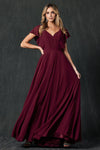 Formal Dresses Long Formal A Line Evening Dress Burgundy