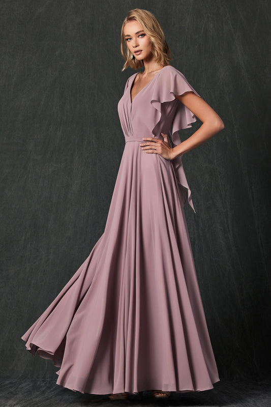 Formal Dresses Long Formal A Line Evening Dress Mauve