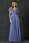 Formal Dresses Long Formal A Line Evening Dress Slate Blue