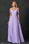 Prom Dresses Fitted Long Formal Pleated Prom Dress Lilac