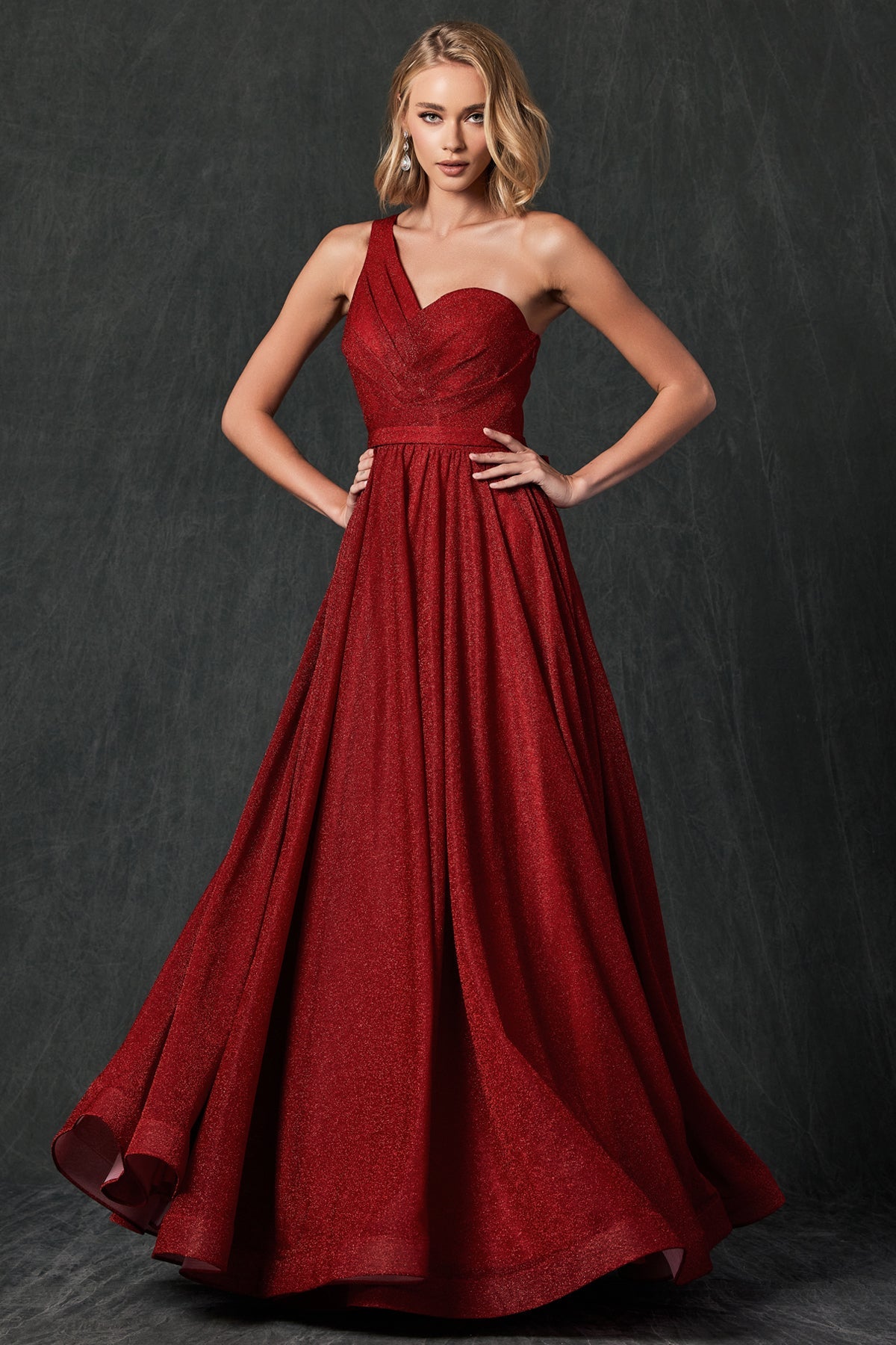 Prom Dresses Long Prom Glitter Formal Evening Dress Red