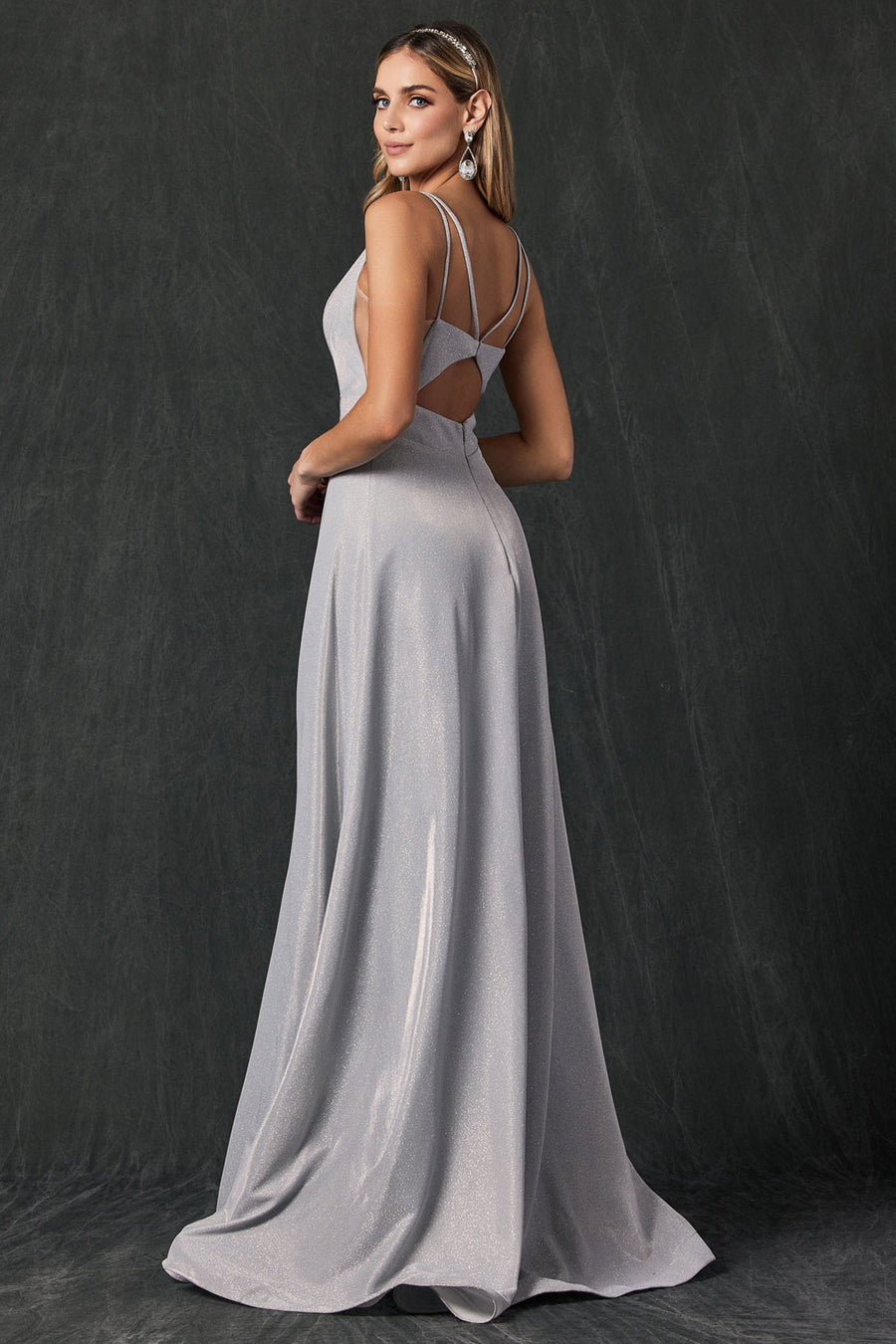 Prom Dresses Prom Long Formal Glitter Dress Silver