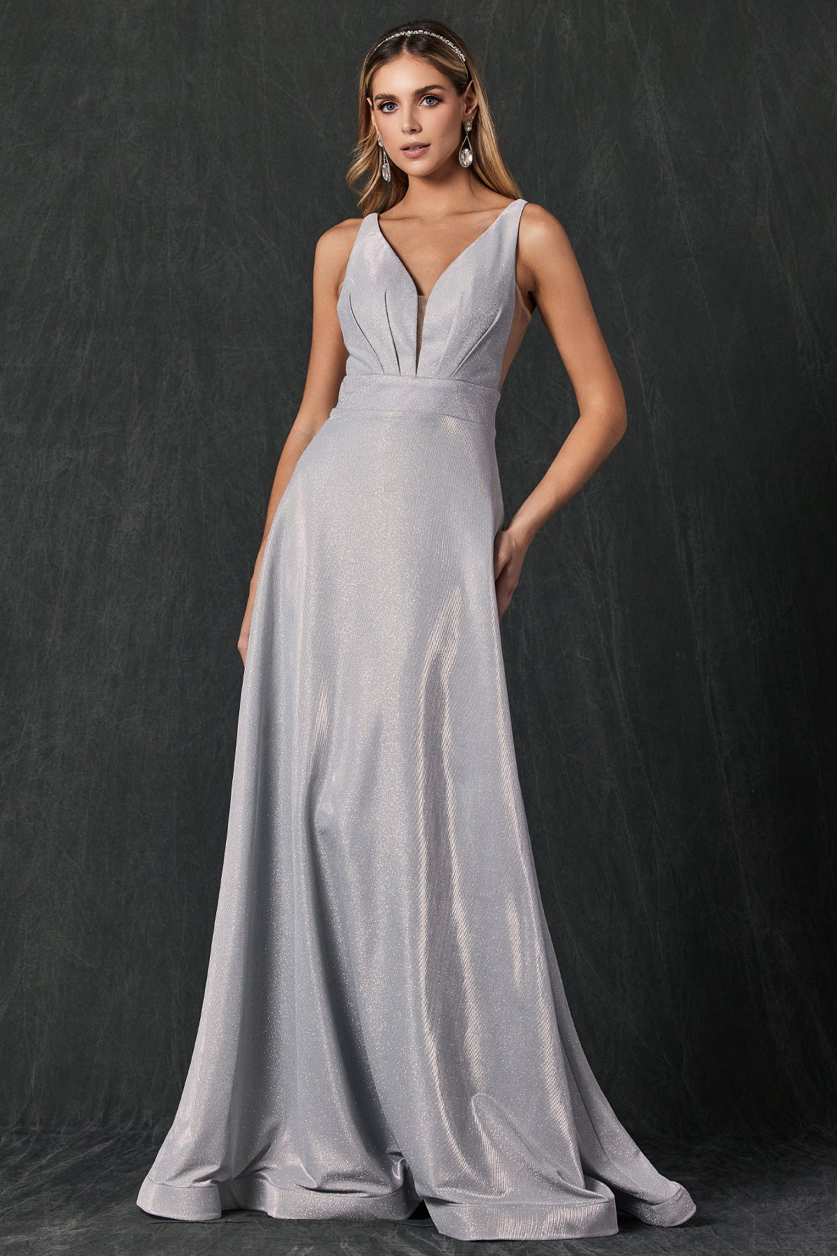 Prom Dresses Prom Long Formal Glitter Dress Silver