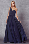 Prom Dresses Long Prom Glitter Formal Evening Dress Navy Blue