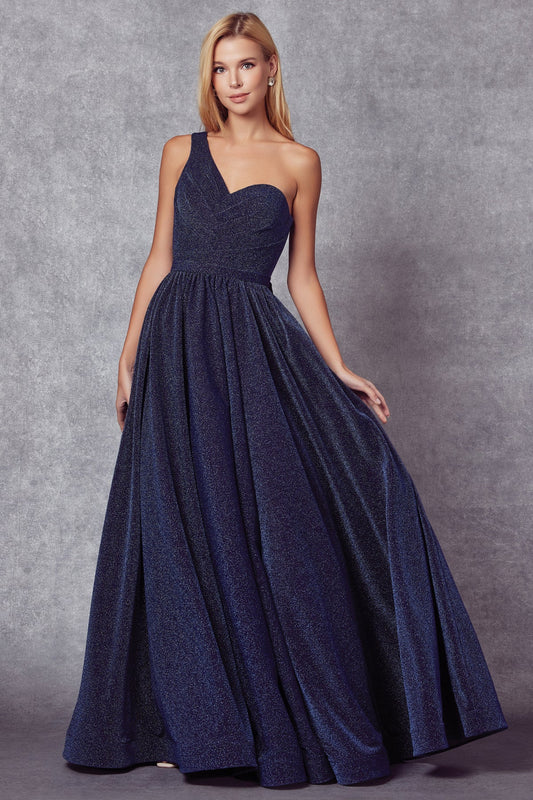 Prom Dresses Long Prom Glitter Formal Evening Dress Navy Blue