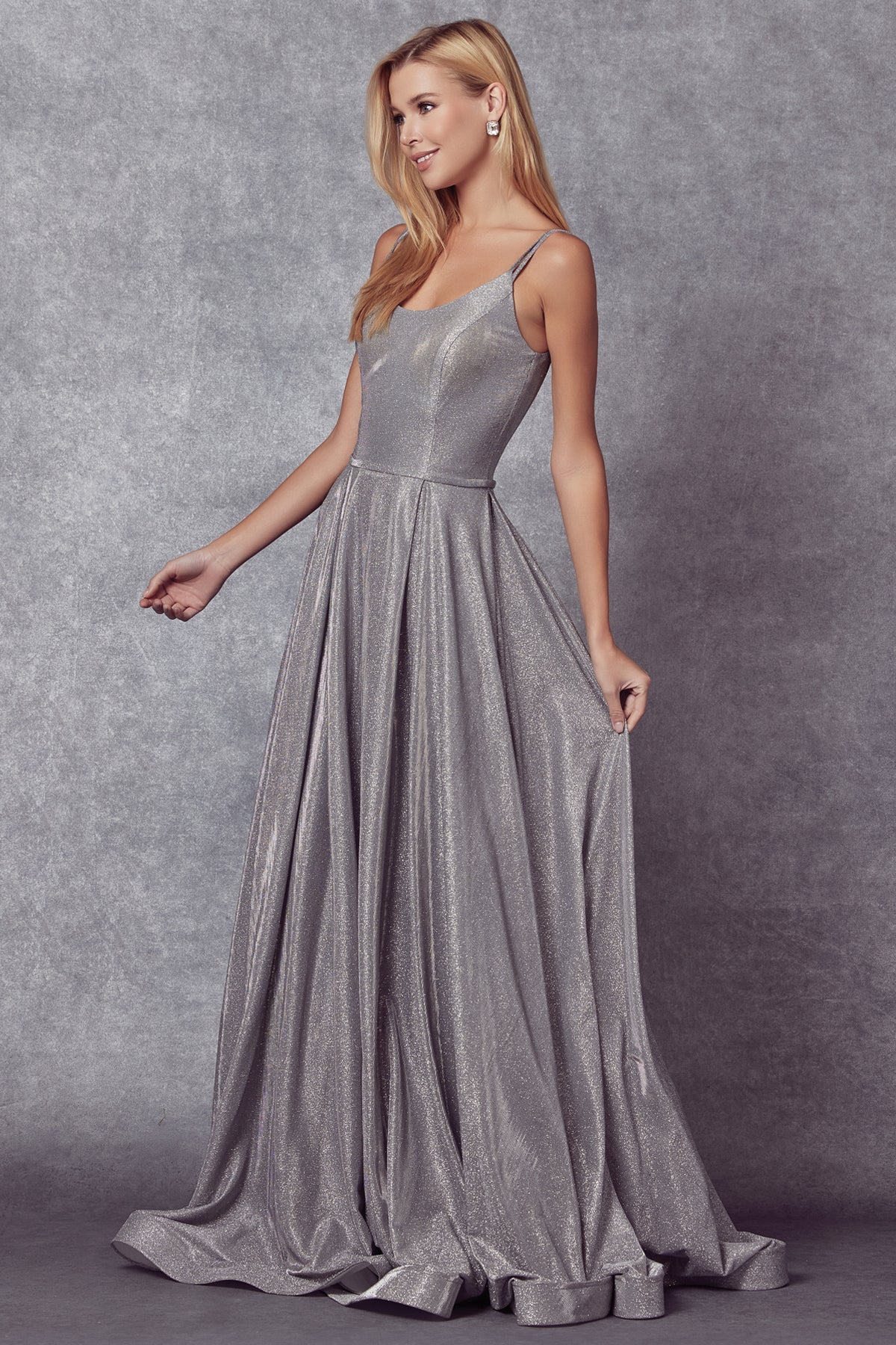 Prom Dresses Formal Long Glitter Prom Dress Silver