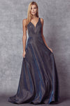 Prom Dresses Prom Long Formal Glitter Dress Navy Blue