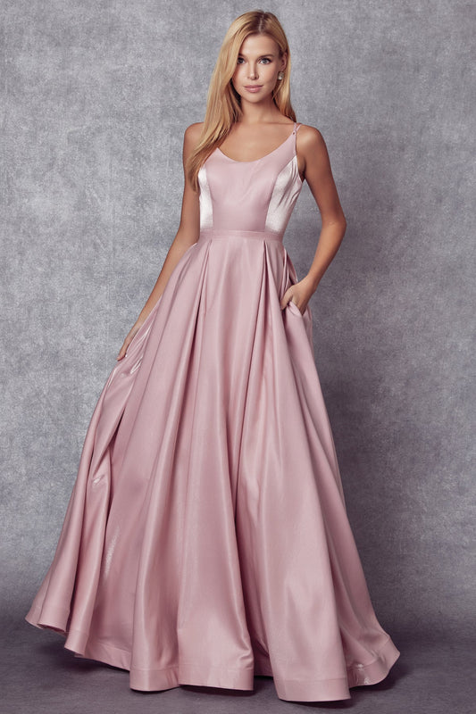 Prom Dresses Long Formal Prom A Line Dress Mauve
