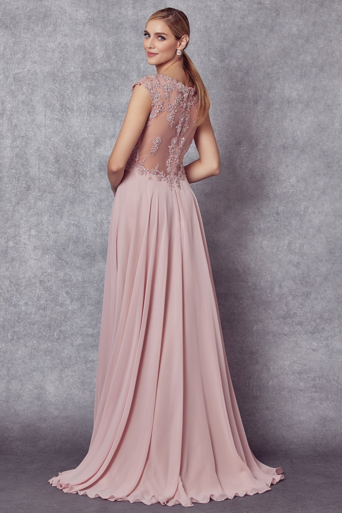 Formal Dresses Long A Line Formal Evening Dress Dusty Rose