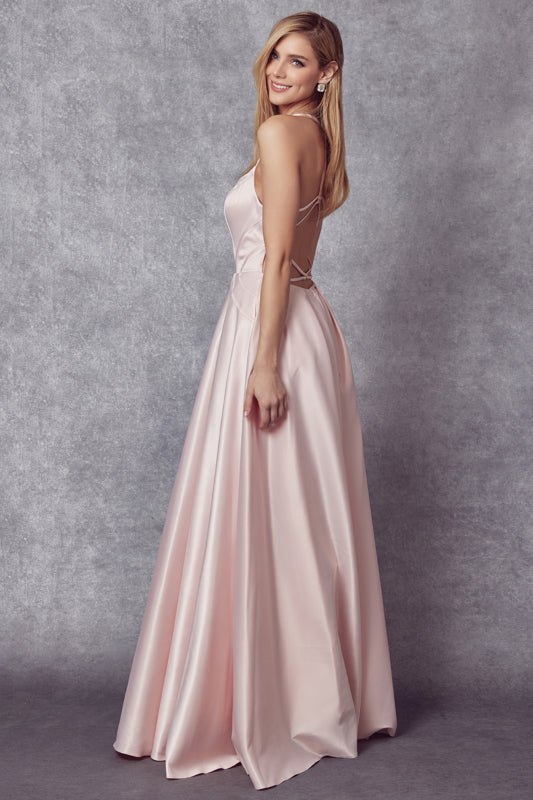 Prom Dresses Formal Long A Line Evening Prom Dress Blush