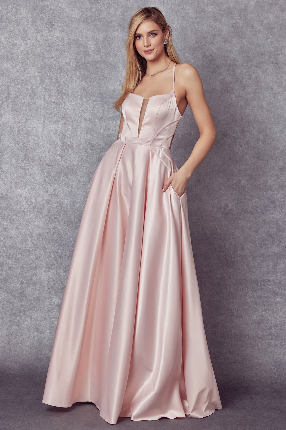 Prom Dresses Formal Long A Line Evening Prom Dress Blush