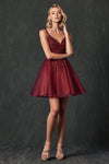 Cocktail Dresses Homecoming Mini Short Cocktail Dress Burgundy