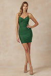 Cocktail Dresses Short Homecoming Cocktail Fitted Dress Emerald Green