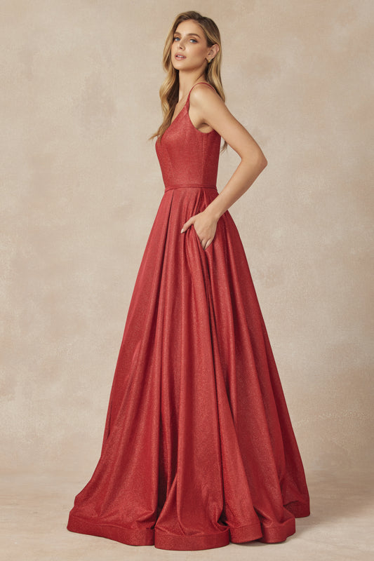 Prom Dresses Formal Long Glitter Prom Dress Red