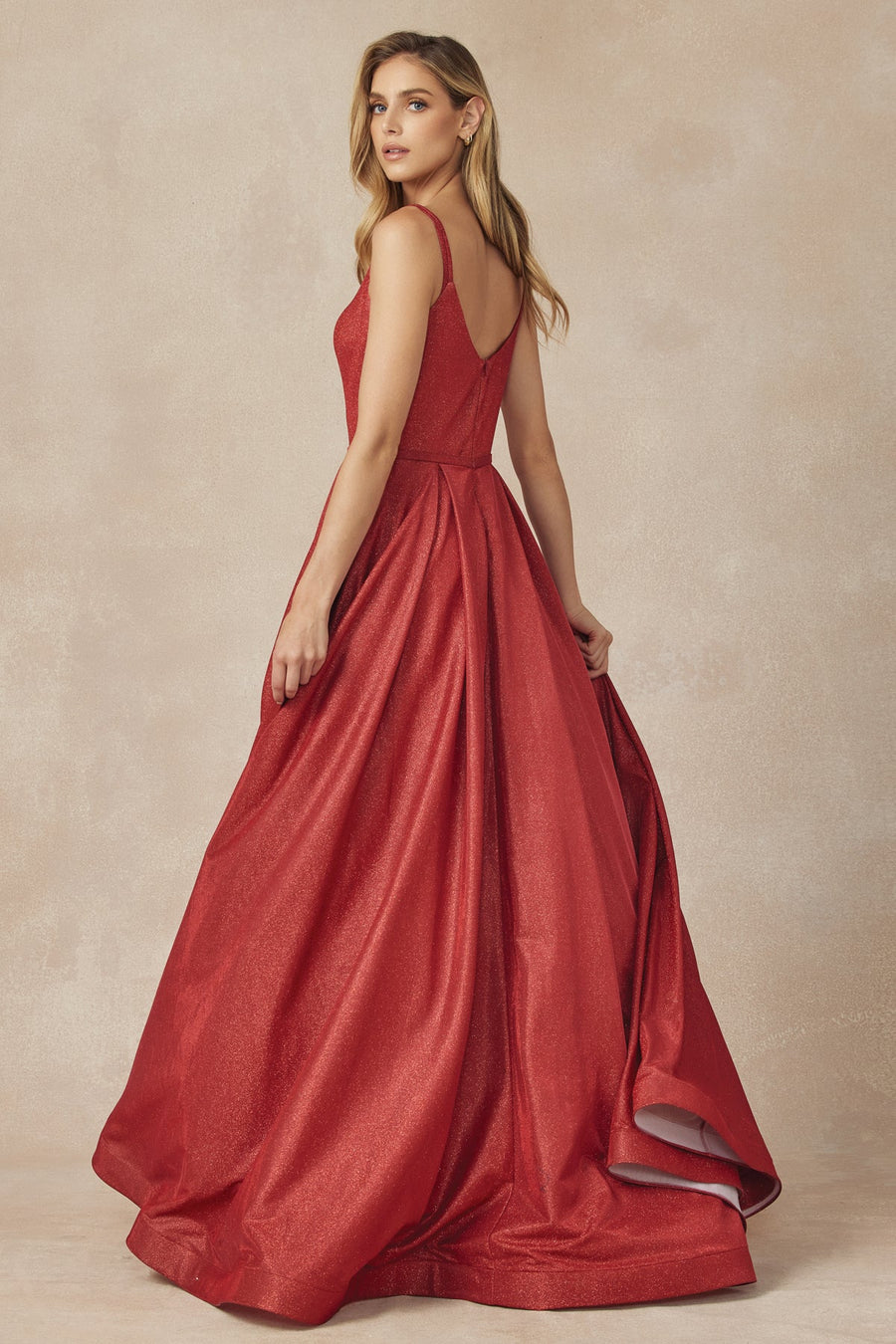 Prom Dresses Formal Long Glitter Prom Dress Red