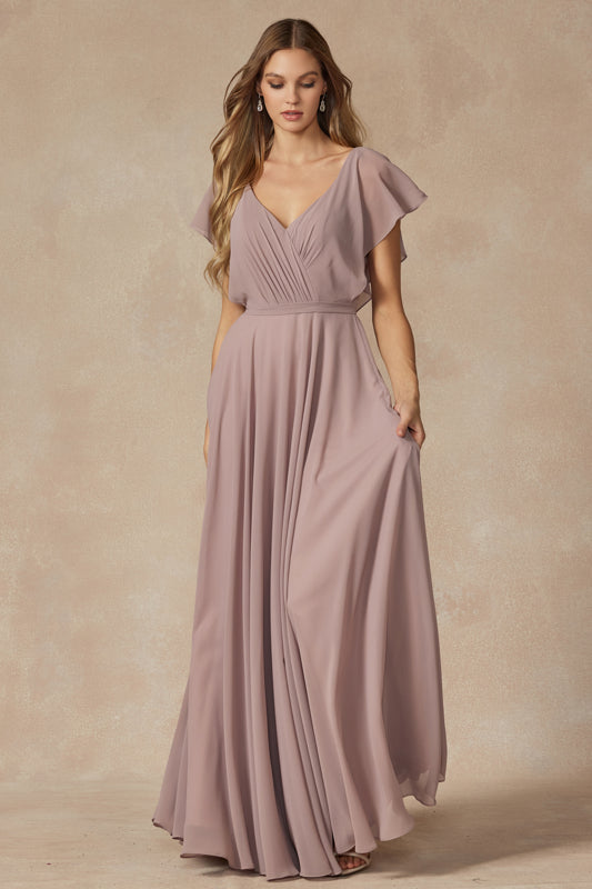 Formal Dresses Long Formal A Line Evening Dress Mauve