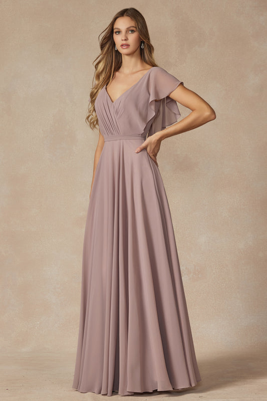 Formal Dresses Long Formal A Line Evening Dress Mauve