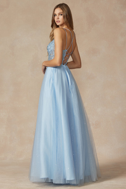 Prom Dresses Long Ball Gown Formal Prom Dress Ice Blue
